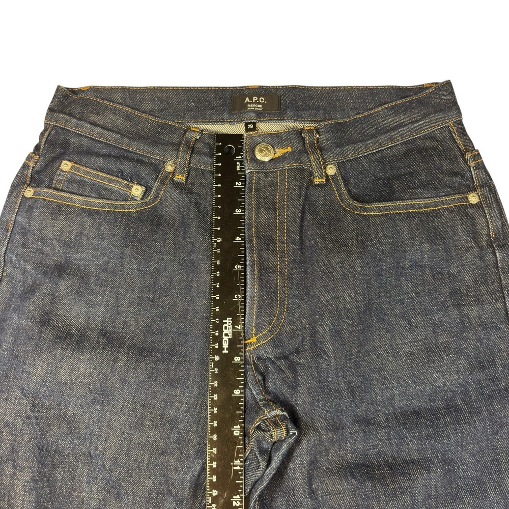 APC Rescue Selvedge Indigo Denim Jeans Size 29x28 - Picture 6 of 8